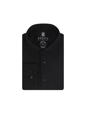 DESOTO | Chemise en jersey coupe slim | schwarz